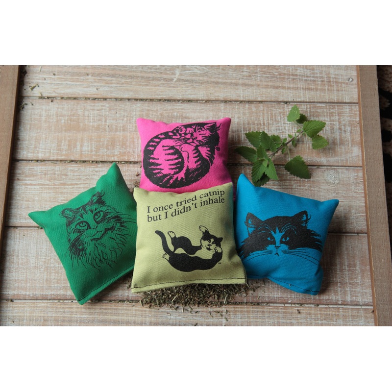 Soft Square Catnip Pillow | Dr. Pussums Cat Company