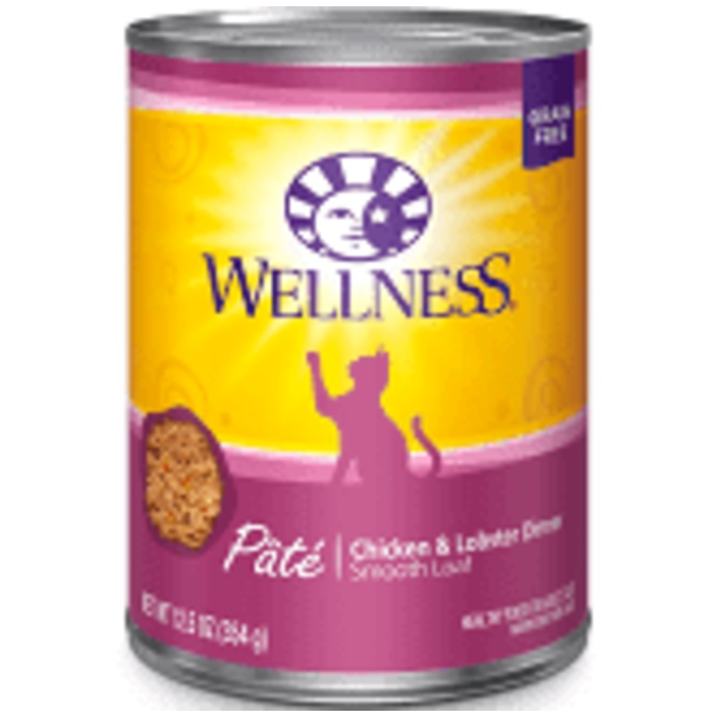 Wellness Cat Can Chicken & Lobster Pate Grain Free 12.5oz
