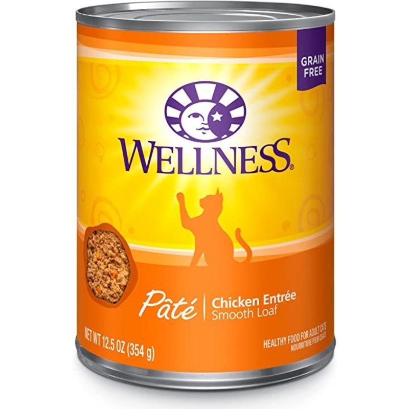 Wellness Cat Can Chicken Pate Grain Free 12.5oz