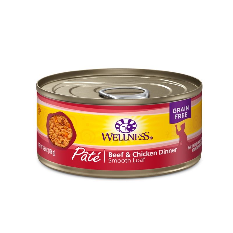 Wellness Cat Can GF Beef & Chicken Pate 3oz