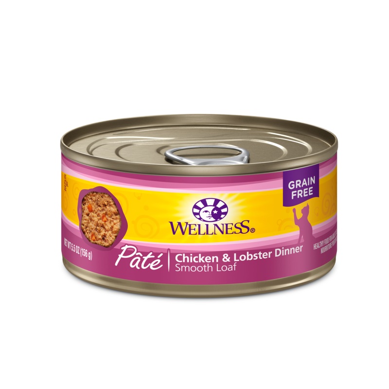 Wellness Cat Can GF Chicken & Lobster Pate 3oz