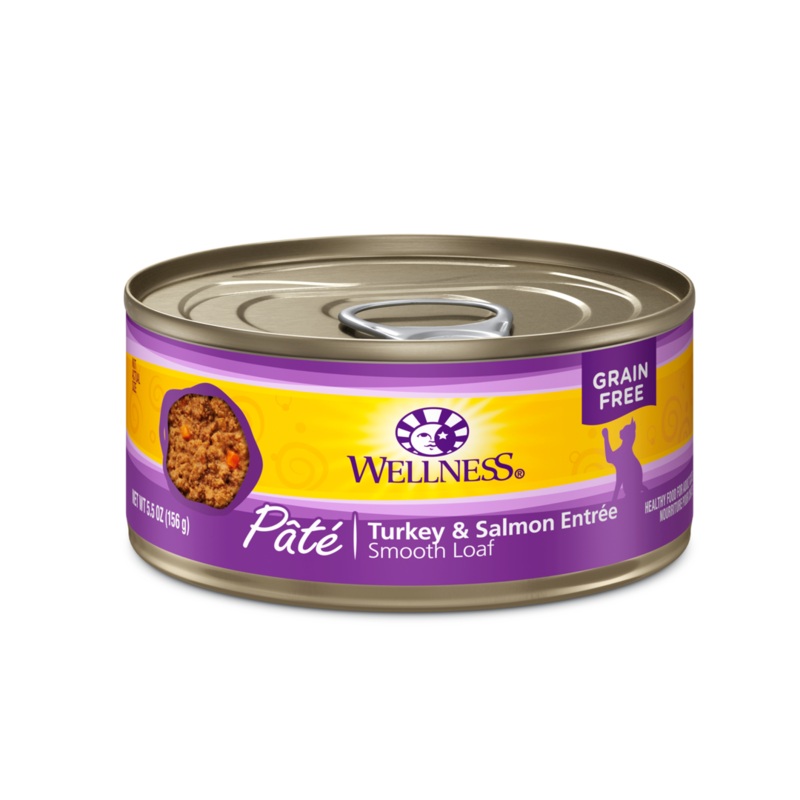 Wellness Cat Can GF Turkey & Salmon Pate 3oz