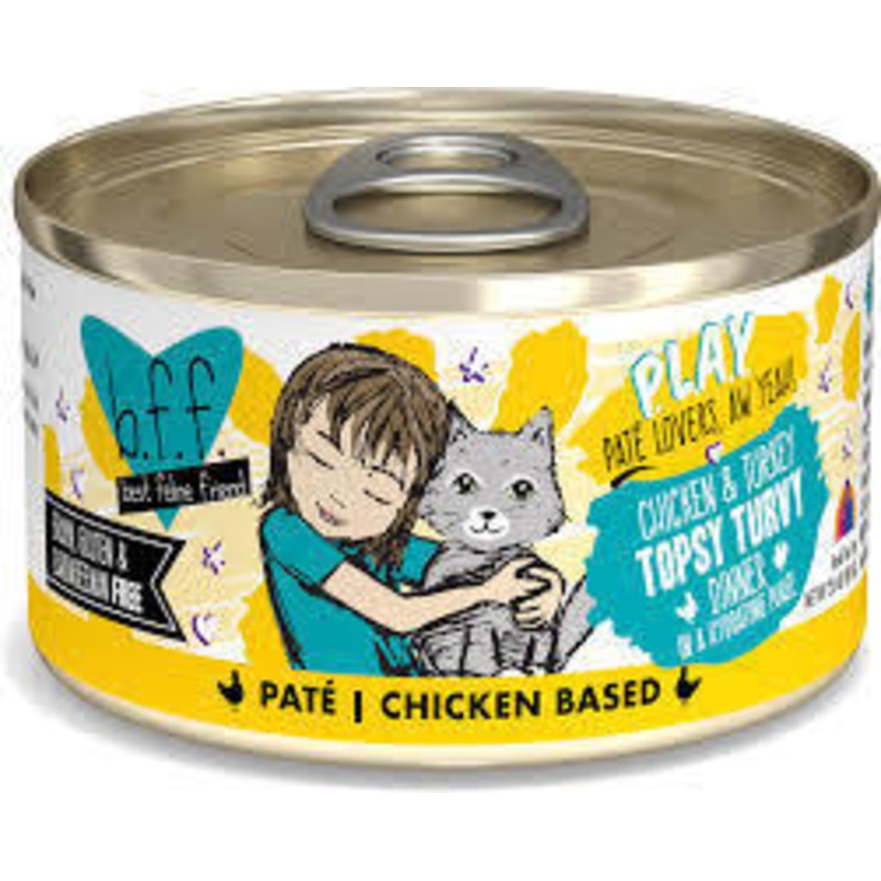 Weruva BFF Play Topsy Turvy Cat Can 2.8oz *
