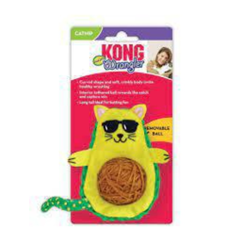 Kong Cat Wrangler Avocado Toy