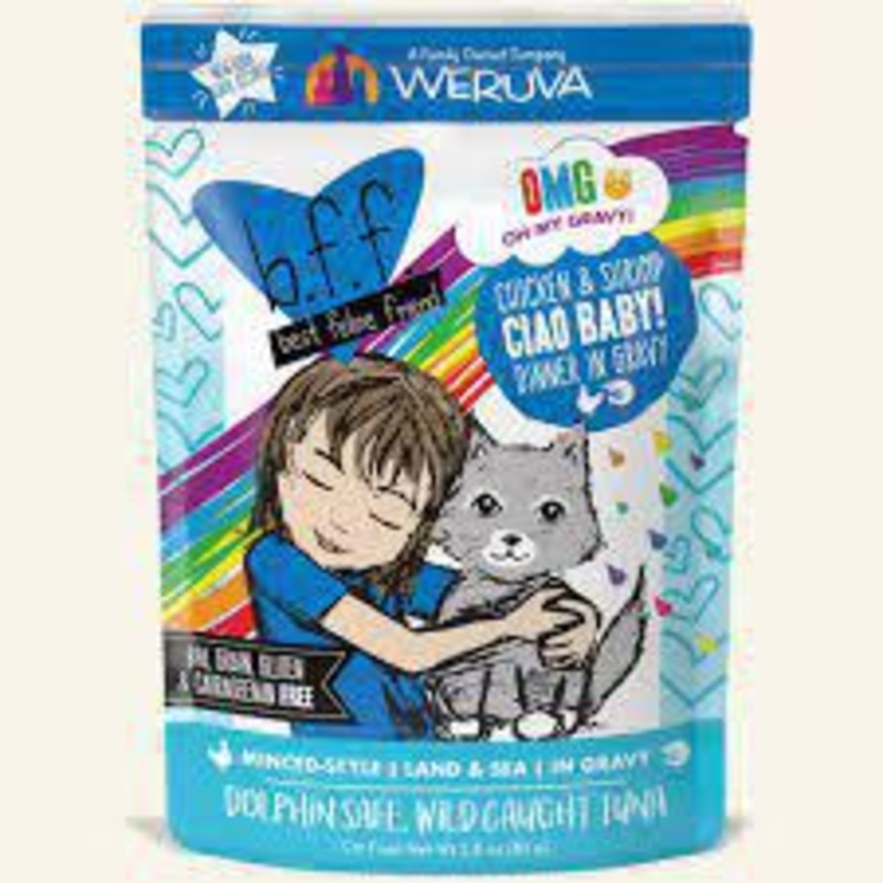 Weruva BFF Cat OMG Chicken & Shrimp 2.8oz Pouch