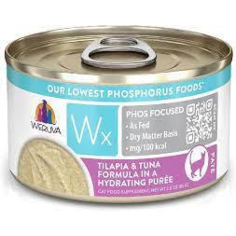 Weruva Cat Wx Phosphorus Focused Tilapia & Tuna Puree 3oz