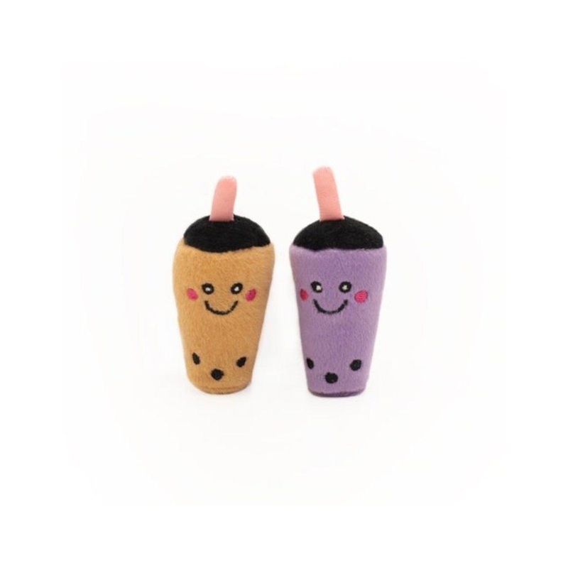 Zippy Claws NomNomz Cat Milk Tea/Taro Cat Toy Small