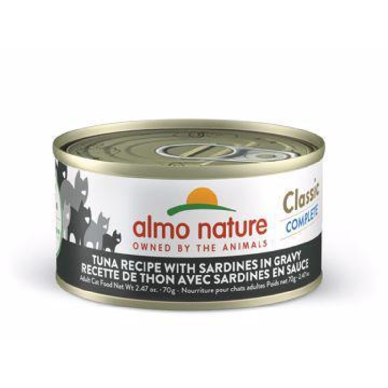 Almo Cat Can Tuna & Sardines in Gravy Classic Complete 2.47oz