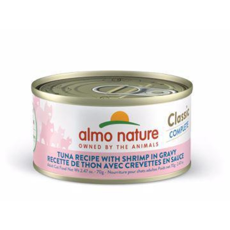 Almo Cat Can Tuna & Shrimp in Gravy Classic Complete 2.47oz