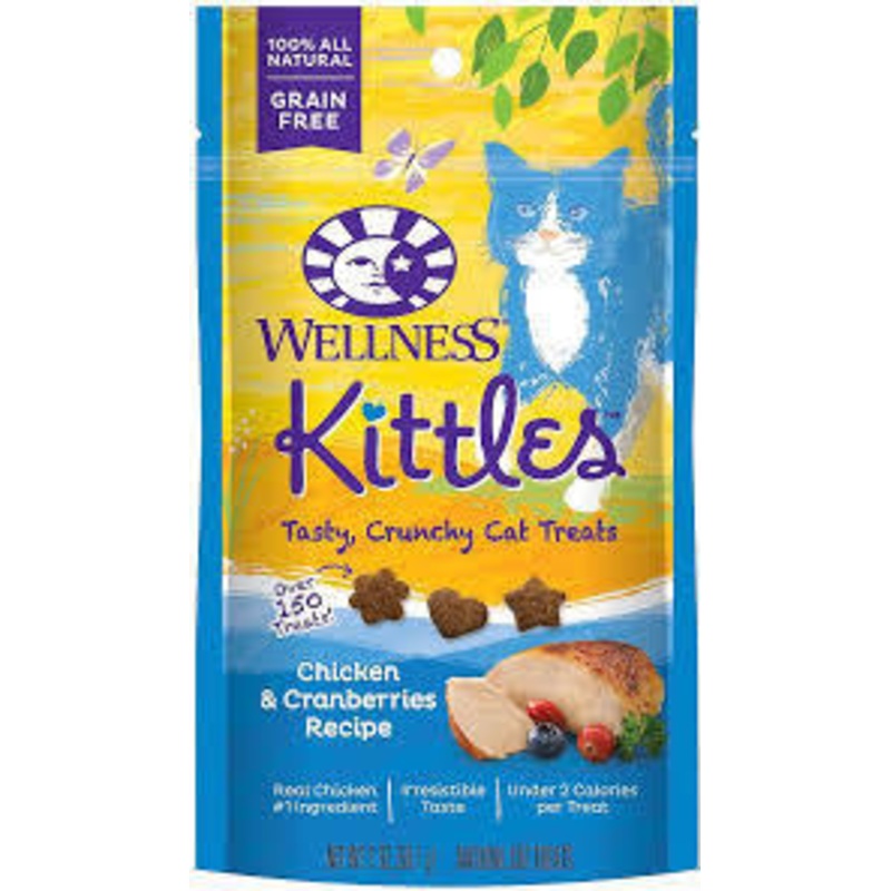 Wellness Cat Kittles Chicken & Cranberries Grain Free Treat 2oz