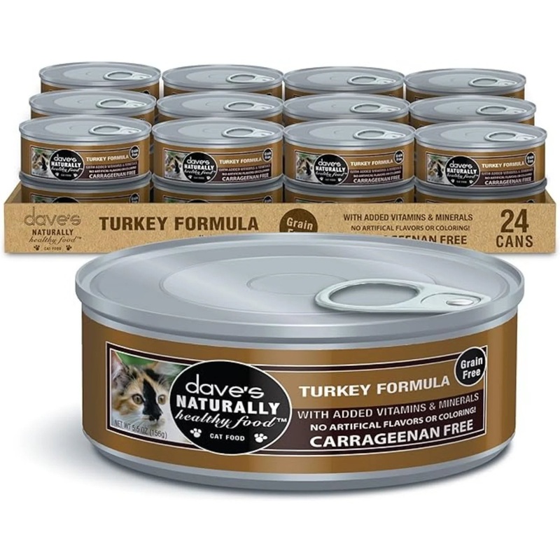 Dave's Pet Food Naturally Healthy Grain Free Turkey Canned Cat Food