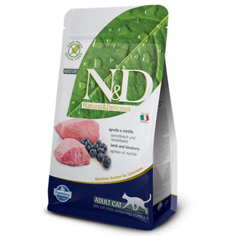 Farmina Natural & Delicious Grain Free Lamb and Blueberry Adult Cat
