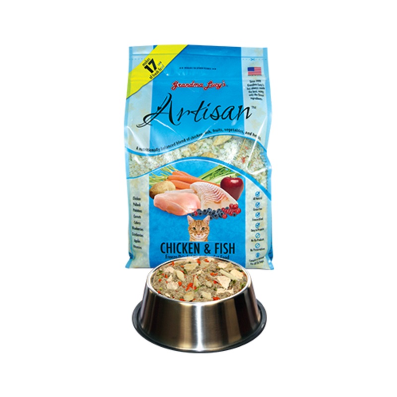 Grandma Lucy's Artisan Chicken & Fish Freeze-Dried Cat Food