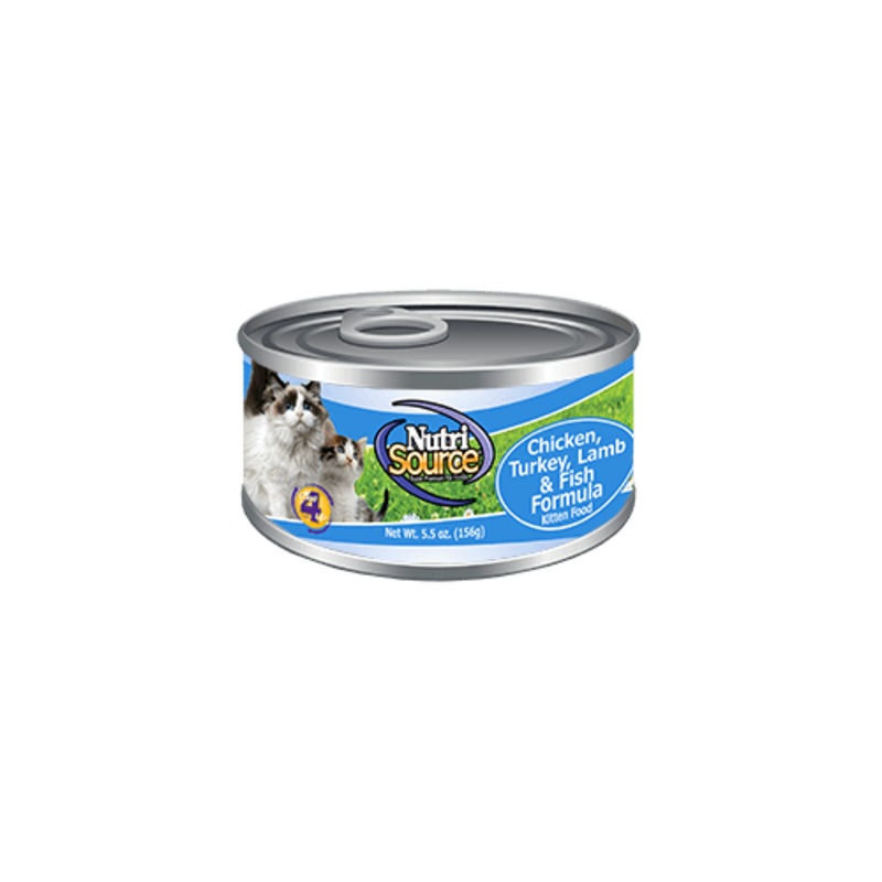 Nutrisource Chicken, Turkey, Lamb and Fish Canned Kitten Formula