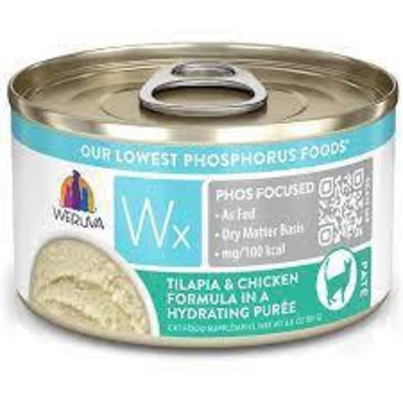 Weruva Cat Wx Phosphorus Focused Tilapia & Chicken Puree 3oz