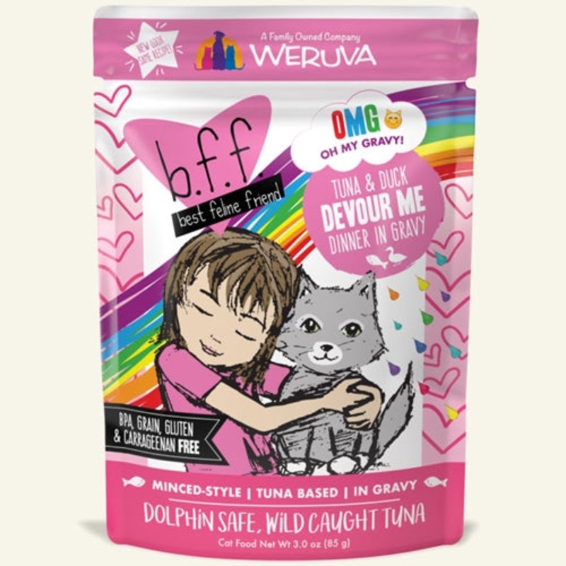 Best Feline Friend Tuna & Duck DEVOUR ME Cat Pouches