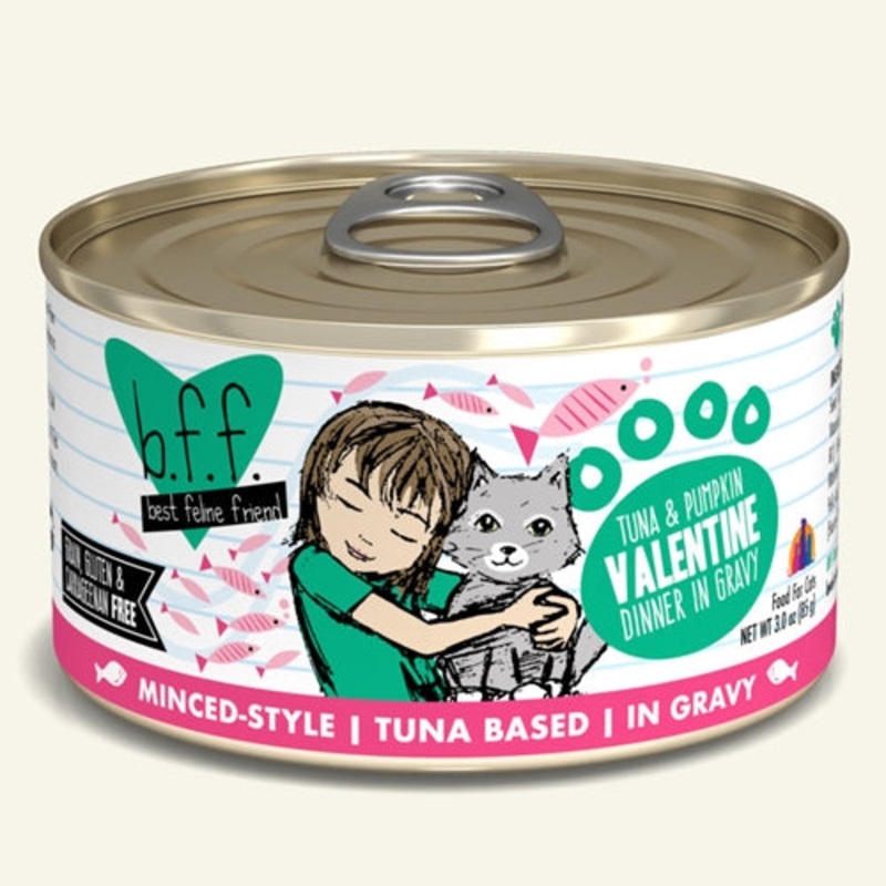 Best Feline Friend Tuna & Pumpkin (Veggies) VALENTINE Canned Cat Food