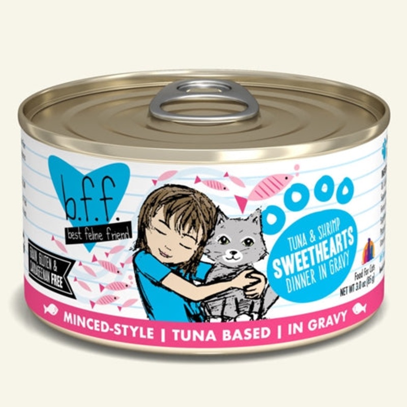 Best Feline Friend Tuna & Shrimp SWEETHEARTS Canned Cat Food