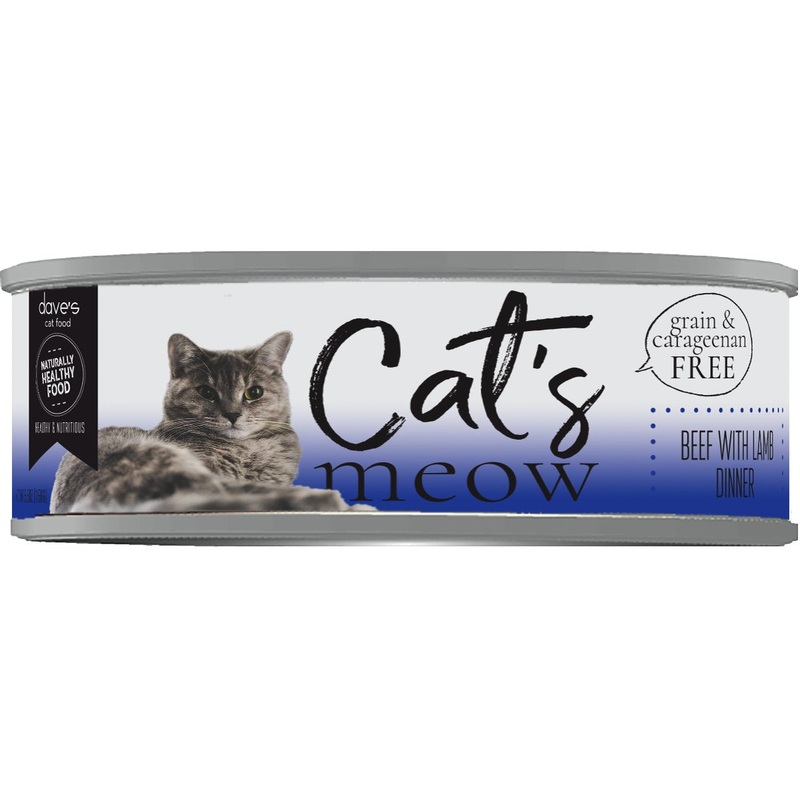 Dave's Cats Meow Beef with Lamb Dinner Canned Cat Food