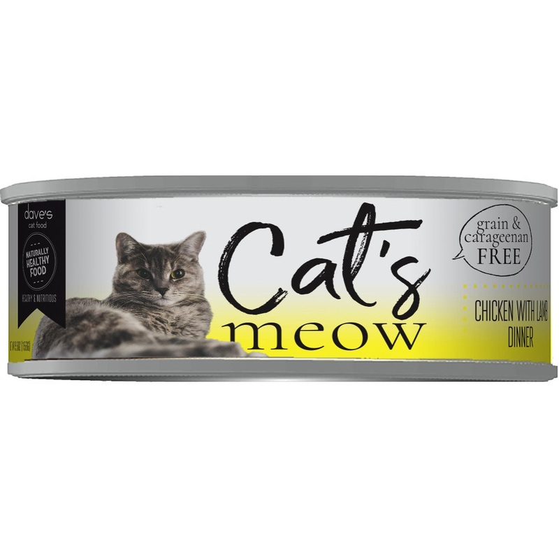 Dave's Cats Meow Chicken with Lamb Canned Cat Food