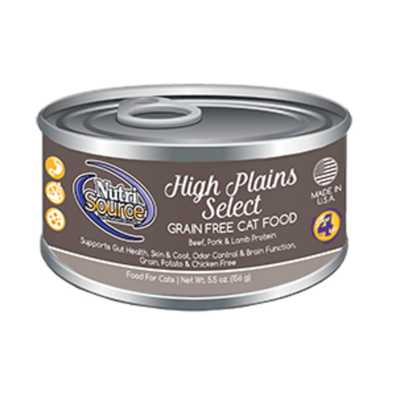 Nutrisource Grain Free High Plains Select Canned Cat Food