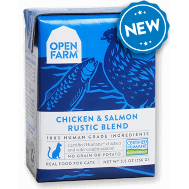 OPEN FARM Grain-Free Chicken & Salmon Rustic Blend for Cats
