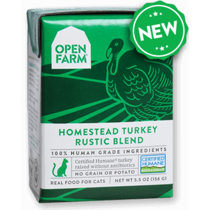 OPEN FARM Grain-Free Homestead Turkey Rustic Blend for Cats