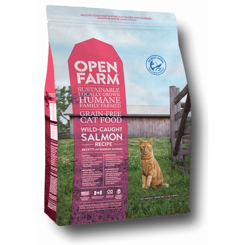 OPEN FARM Grain-Free Wild Caught Salmon Recipe Dry Cat Food