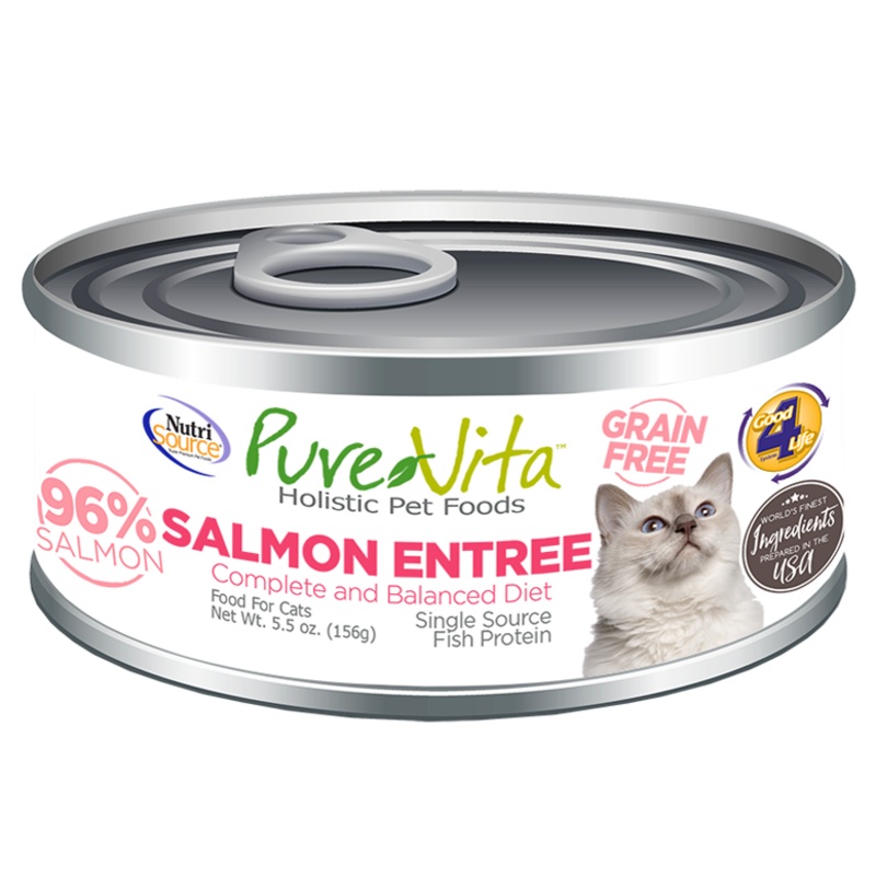PureVita Grain Free Salmon Entree Canned Cat Food
