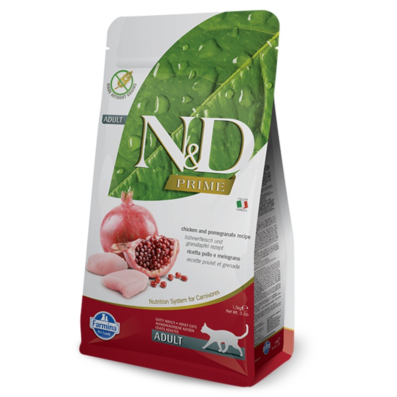 Farmina Natural & Delicious Prime Chicken & Pomegranate Adult Dry Cat Food