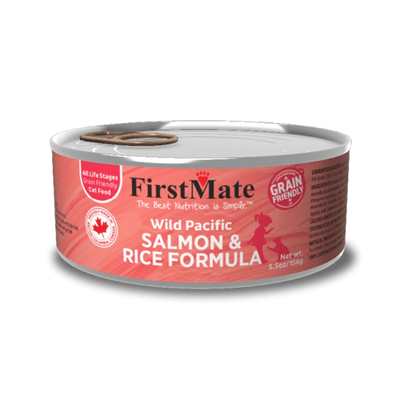 FirstMate Grain Friendly Wild Pacific Salmon & Rice Formula Canned Cat Food