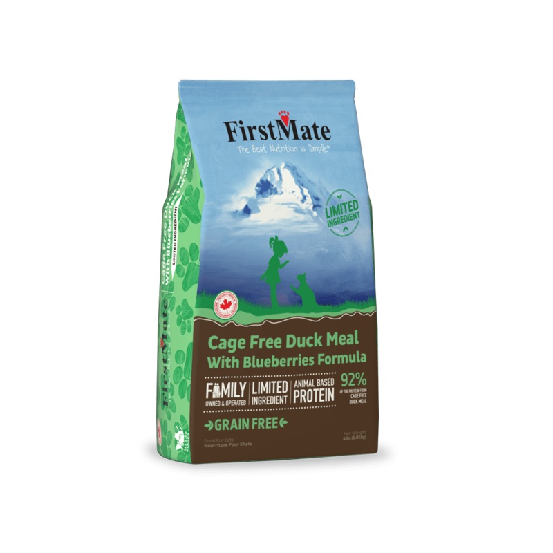 FirstMate Limited Ingredient Cage-Free Duck with Blueberries Dry Cat Food