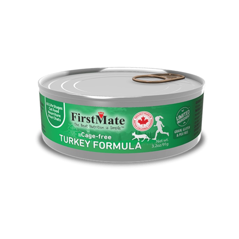 FirstMate Limited Ingredient Cage Free Turkey Formula Canned Cat Food