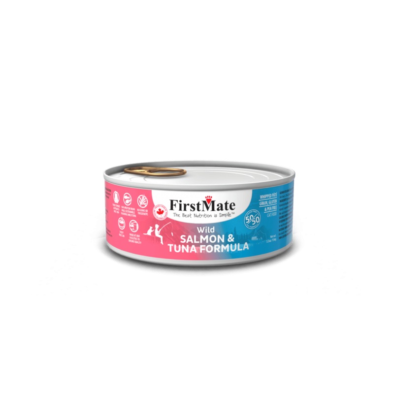 FirstMate Wild Salmon & Wild Tuna 50/50 Formula Canned Cat Food