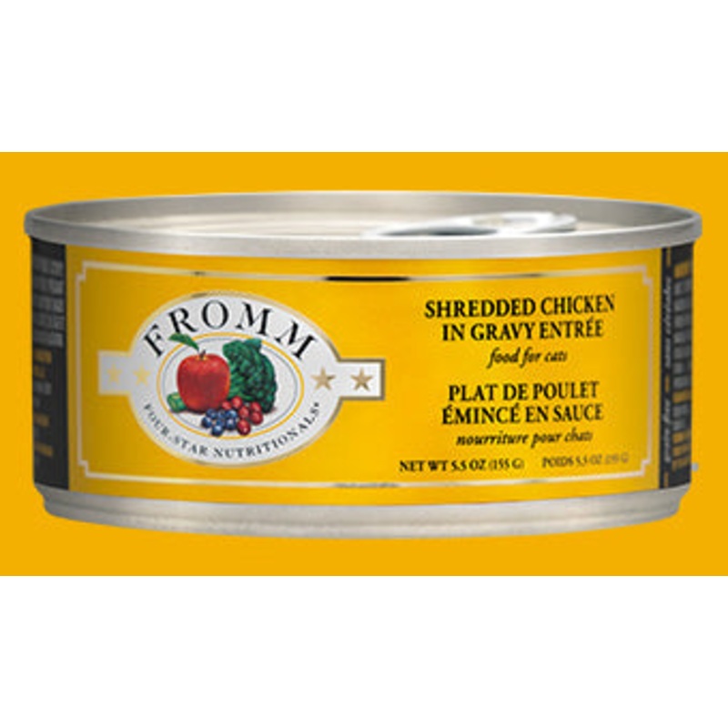 Fromm Four-Star Shredded Chicken in Gravy Entree Canned Cat Food