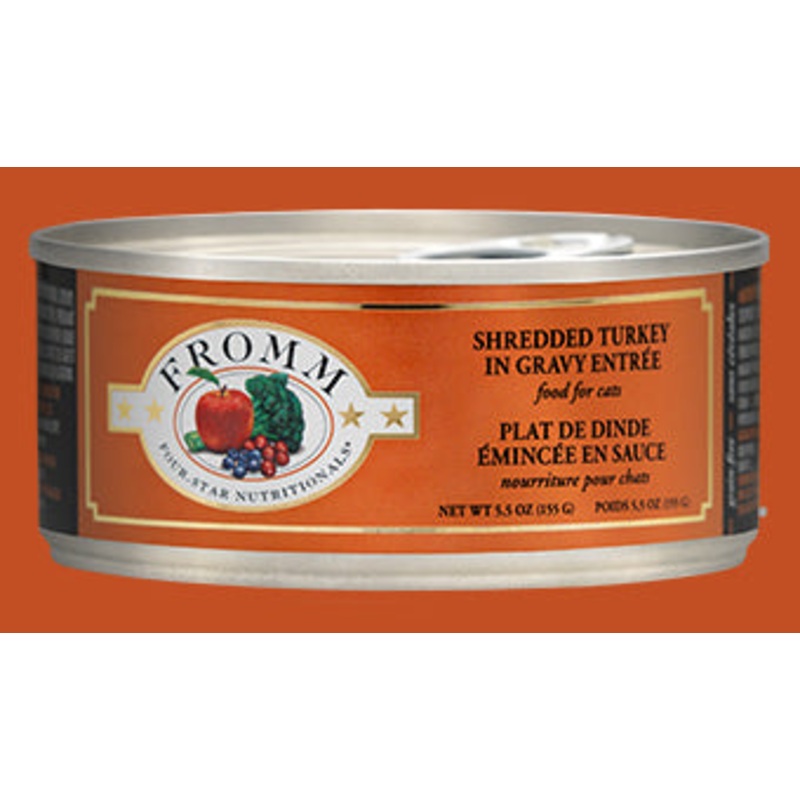 Fromm Four-Star Shredded Turkey in Gravy Entree Canned Cat Food