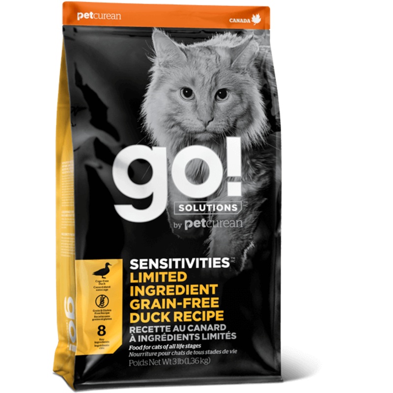 Go! Sensitivities Limited Ingredient Grain FreeDuck Recipe For Cats