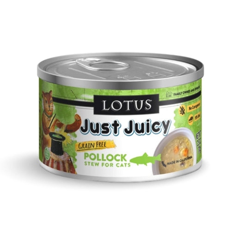 Lotus Cat Just Juicy Pollock Stew Canned Cat Food