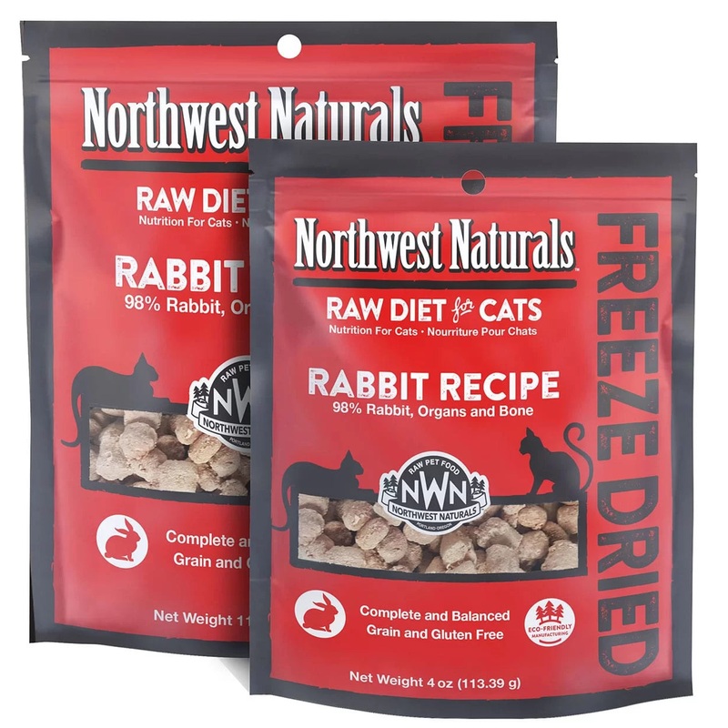 Northwest Naturals Freeze Dried Rabbit Recipe for Cats