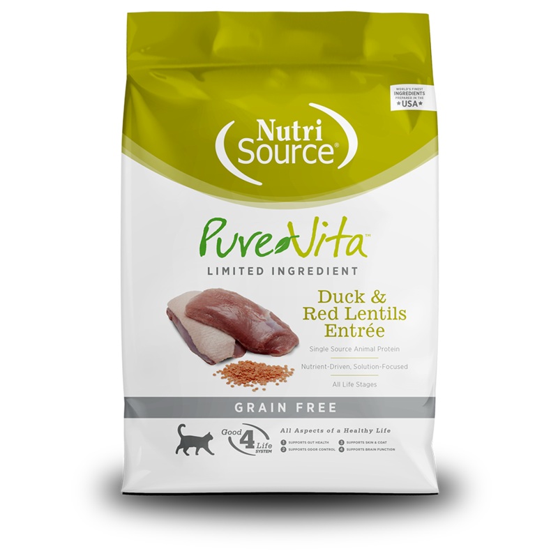 PureVita Grain Free Duck and Red Lentil Dry Cat Food