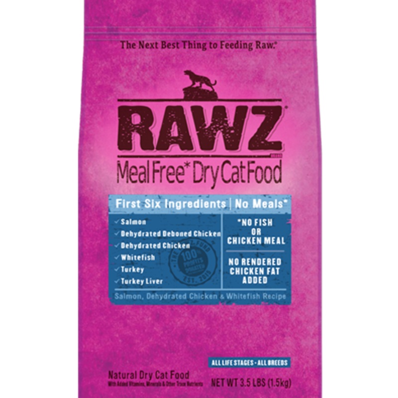 RAWZ Dehydrated Salmon, Chicken and Whitefish Recipe Dry Cat Food