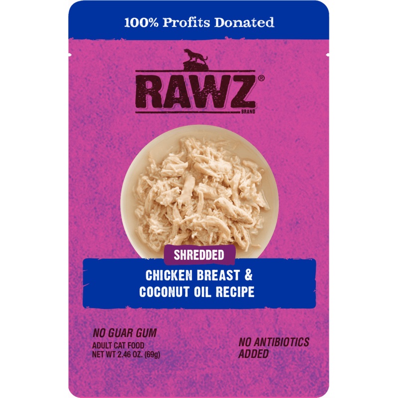RAWZ Shredded Chicken Breast& Coconut Oil Recipe Wet Cat Food