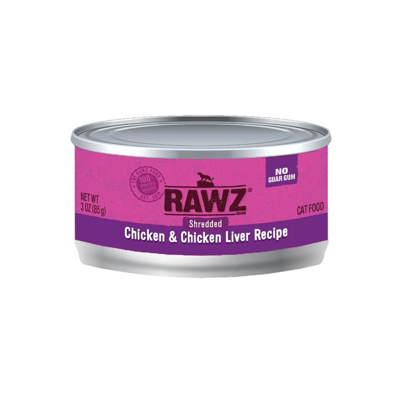 RAWZ Shredded Chicken & Chicken Liver Canned Cat Food
