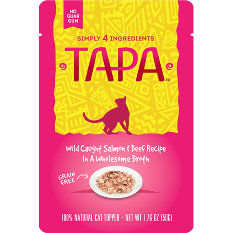 TAPA Wild Caught Salmon & Beef In A Wholesome Broth Wet Cat Food