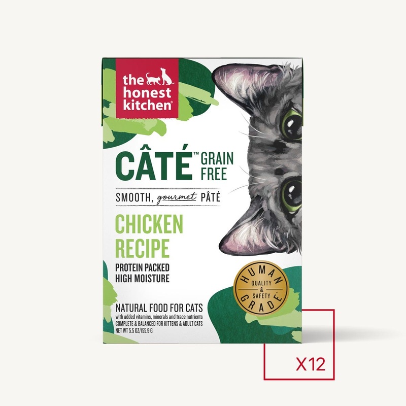 The Honest Kitchen Cate Chicken Pate Natural Wet Cat Food