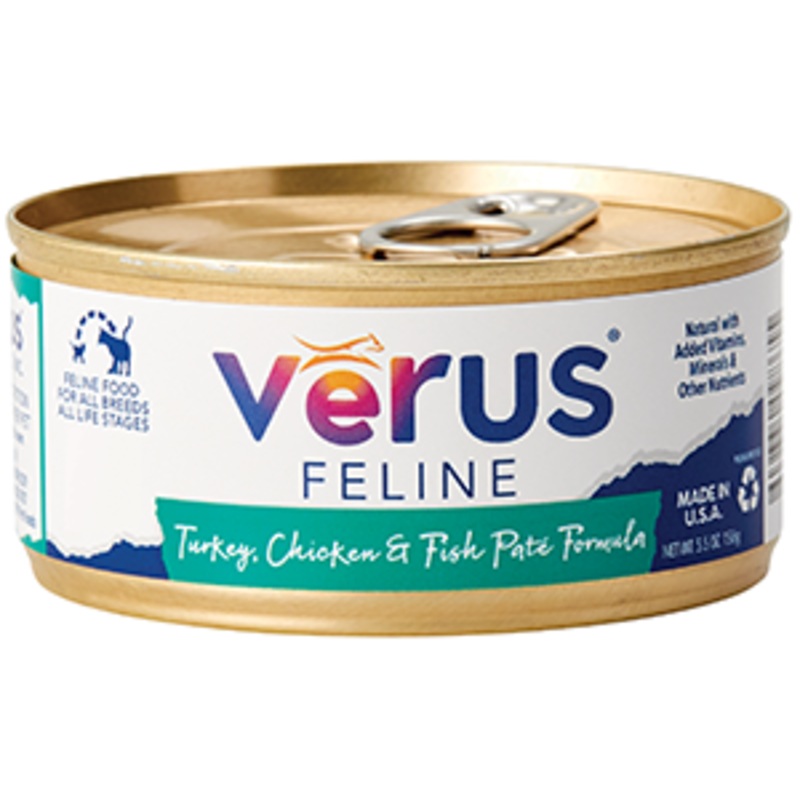 VeRUS Turkey, Chicken & Fish Pate Formula Canned Cat Food