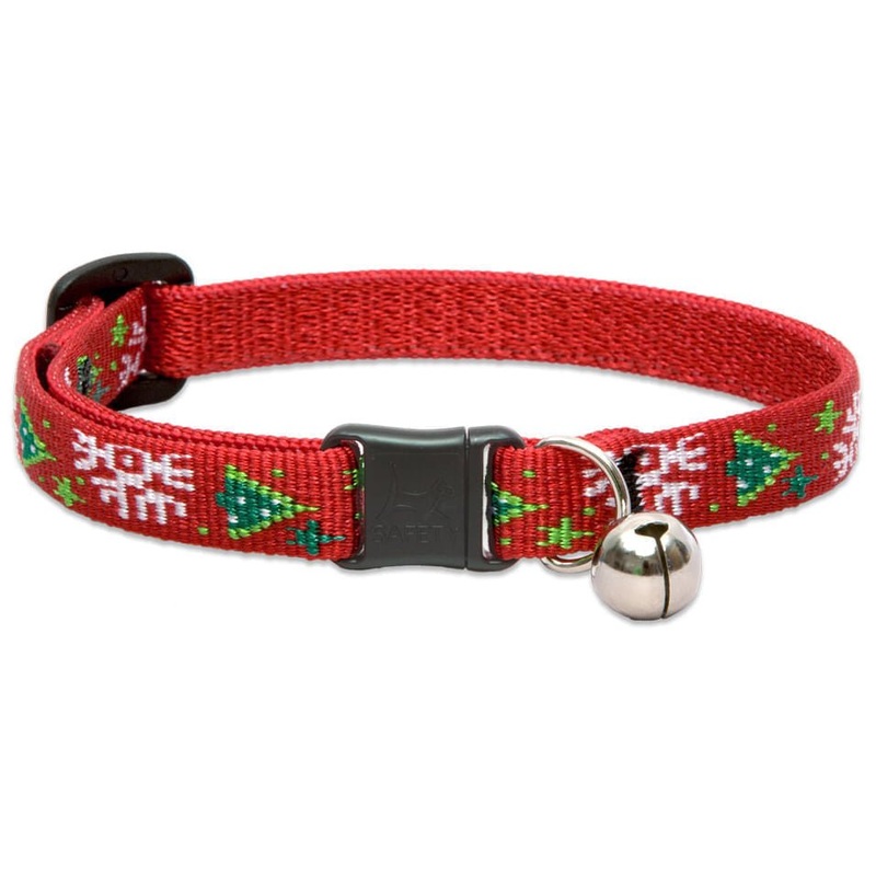 1/2" Lupine Christmas Cheer Cat Collar with Bell, 8"