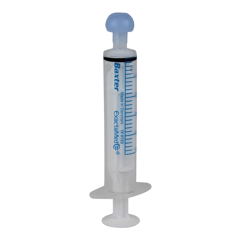 Baxter Oral Syringe, Full Plunger, Clear
