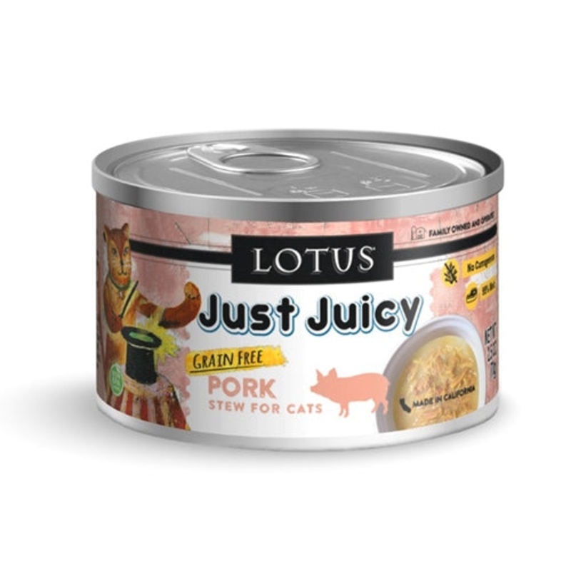 Lotus Cat Just Juicy Pork Stew Canned Cat Food