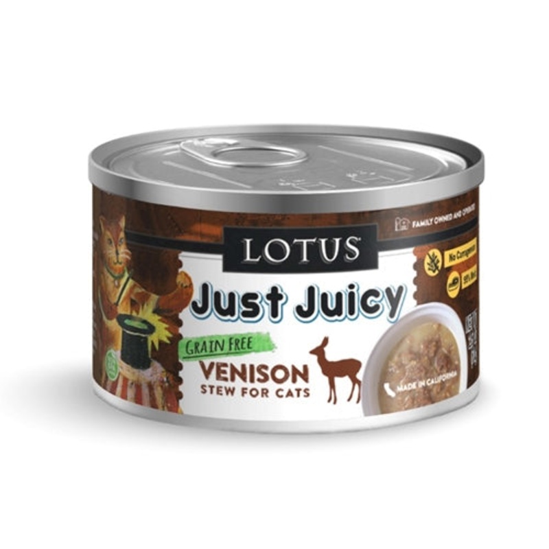 Lotus Cat Just Juicy Venison Stew Canned Cat Food